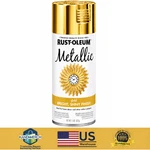 Rust-oleum 340647 Metallic Spray Paint, Gold, Gloss, Solvent, 11 Oz New. Price: $12.15.
