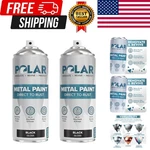 Polar Gloss Black Direct To Rust Spray Paint - 2 X 13.5 Fl Oz Protect And S... New. Price: $38.39.