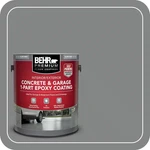 Behr Gal Slate Gray Self-priming 1PART Epoxy Satin Concrete Garage Floor Paint New. Price: $61.36.