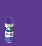 Rust-oleum American Accents 2X Spray Paint + Primer, Gloss Grape Purple, 12 Oz. New. Price: $13.95.