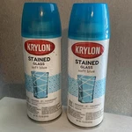 Krylon Stained Glass Soft Blue 9029 Spray Paint Lot New. Price: $63.00.