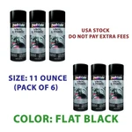 Dupli-color HVP106 Flat Black Vinyl Fabric Coating 11 Oz Aerosol 6-PACK, New. Price: $65.99.