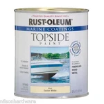 (4)- Qt Oyster White Rustoleum Marine Fiberglass Wood Boat Topside Paint 207001 New. Price: $142.83.