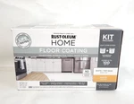 Rust-oleum Home Floor Coating Kit, White/tint Base-base Coat, Matte Top New. Price: $54.99.
