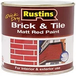 Rustins Quick Dry Brick Tile - Matt Red Paint 500ML/16.9 Fl Oz For Interior New. Price: $37.36.
