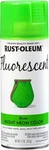 Rust-oleum 342417 Specialty Fluorescent Spray Paint, 11 Oz, Green New. Price: $14.99.