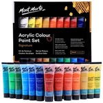 Mont Marte Studio Acrylic Paint Set, 18 Piece, 36ML Tubes. Lightfast Colours New. Price: $30.99.
