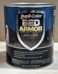 Duplicolor BAQ2010 Black Rubberized Truck Bed Liner Armor 32OZ ( 1QUART) New. Price: $37.99.