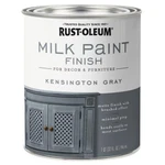 Rust-oleum 331053 Milk Paint Finish Kensington Gray Qt New. Price: $24.99.