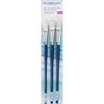 Grumbacher Academy Hog Bristle 3-BRUSH #1 For Oil & Acrylic Paints (760.SET1 New. Price: $21.65.