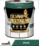 Olympic Elite Solid Stain + Sealant Beige 1 Gal Waterproof For Wood New. Price: $30.00.