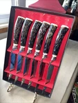 Vintage Sheffield Ever Bright Stainless Serrated Steak Knife Faux Antler England New. Price: $29.99.