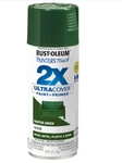 Rust-oleum 334034 Painter's Touch 2X Spray Paint, Gloss Hunter Green, 12 Oz New. Price: $10.53.