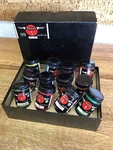 Vintage Prang Tempera Paint Set 12 Glass Jars One Still Wet!! Used. Price: $18.00.