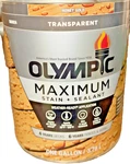 Gallon Olympic 56502A/01 Maximum Stain & Sealant, Transparent, Honey Gold Tone New. Price: $45.00.