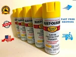 Rust-oleum Satin Protective Enamel Spray Paint Stops Citrus Yellow 12OZ New. Price: $14.70.