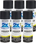 Rust-oleum Painter's Touch 2X Ultra Cover, Flat Black Enamel Primer 12 Oz 6PACK New. Price: $55.99.