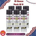 Rust Oleum Professional Enamel Spray Paint Gloss Black 15 Oz 6 Pack High Perfor New. Price: $49.99.