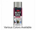 Majic Paint Rust Kill Multi-purpose Spray Enamel, 12 Oz. Aerosol New. Price: $14.99.