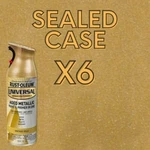 X6 Rust-oleum Purpose Spray Paint, Aged Metallic Vintage Gold 11 Oz Case New. Price: $50.00.