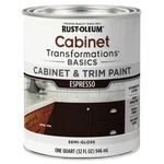 Rust-oleum 372011 Cabinet & Trim Paint Semi- Gloss Espresso Quart New. Price: $30.29.