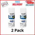 (2 Pack) White Primer, Rust-oleum 2X Ultra Cover Flat Spray Paint 12 Oz New. Price: $15.98.