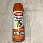 Krylon Colormaster Pumpkin Orange Spray Paint & Primer 12 Oz New. Price: $11.59.