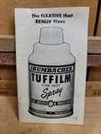 1950S Grumbacher Tuffilm Fine Mist Spray Fixative Artists Advertising Pamphlet Used. Price: $24.45.
