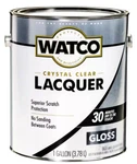 Watco Crystal Clear Gloss Lacquer Wood Finish - 1 Gallon New. Price: $79.97.
