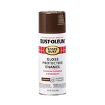 7775830 Stops Rust Spray Paint, 12 Oz, Gloss Leather Brown New. Price: $12.05.