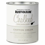Rust-oleum 329598 Chalked Protective Topcoat Ultra Matte Chiffon Cream 30OZ New. Price: $31.99.