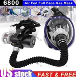 Full Face Gas Mask Chemical Paint Spray Respirator Air Breathing Electric 6800 New. Price: $129.99.