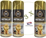 3 Purpose Gold Metallic Interior & Exterior Gloss Finish Spray Cans 400ML New. Price: $13.62.