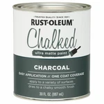 Rust-oleum 285144 Chalked Protective Topcoat Ultra Matte Charcoal 30OZ New. Price: $26.99.
