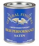 General Finishes High Performance Water Based Topcoat, 1 Quart, Satin New. Price: $71.99.