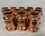 Viega Propress 1/2 Copper Coupling 77440 No Stop Lot Of 12 New. Price: $36.95.