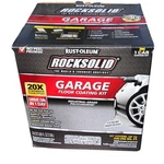 Rust-oleum Rocksolid Garage Floor Coating Kit Gray High Gloss Polycuramine 1 Car New. Price: $98.10.