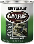 Rust-oleum 379560 Specialty Camouflage Paint, Quart Flat Deep Forest Green 32 Oz New. Price: $35.55.