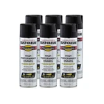 Rust Oleum Professional 15 Ounce Enamel Spray Paint Flat Black Pack 6 New. Price: $71.99.