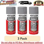 3 Pack Rust-oleum Automotive Filler Sandable Primer Spray Paint 12OZ Gray New. Price: $29.97.