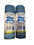 2-PACK Rust-oleum 12OZ 2X Painter's Touch Ultra Cover Matte Spray Blue New. Price: $22.22.