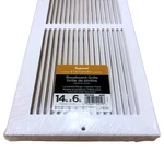 Imperial Standard Baseboard Grille Return White 14X6" Louvered Metal RG0033 New. Price: $14.50.