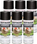 Rust-oleum 7215830 Stops Hammered Spray Paint, 12 Oz, Black, Pack Of 6 New. Price: $69.99.