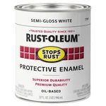 Rust-oleum 7797502-2PK Stops Brush On Paint, Quart, Semi-gloss White, (p... New. Price: $49.69.