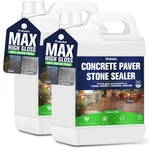 Premium Stone Sealer, 2 Gallon Max Gloss Wet Look For Pavers, Driveways New. Price: $142.51.
