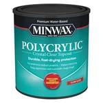 Minwax 65555 Clear Polycrylic Water-based Protective Finish Gloss, Quart, 1 New. Price: $33.87.