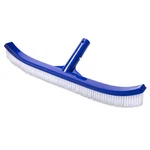 18" Heavy Duty Pool Brush For Walls, Tiles & Floor W/ Ez Clips Curved Ends New. Price: $11.95.