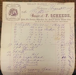 1869 Baltimore Maryland Billhead Stationary Paint Store Lead F. Scheede Used. Price: $125.00.