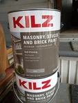 Kilz 1 Gal, Masonry, Stucco And Brick Paint, Interior/exterior, Flat, Gray New. Price: $55.00.