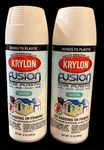 Lot Of 2- Krylon Fusion For Plastic Spray Paint Satin Dover White 2322, 12 Oz New. Price: $34.99.